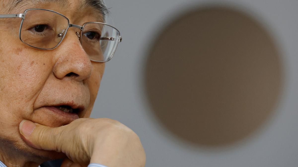 Former Bank of Japan Governor Haruhiko Kuroda speaks at an interview with Reuters in Tokyo, Japan, February 24, 2026.  REUTERS/Kim Kyung-Hoon/File Photo