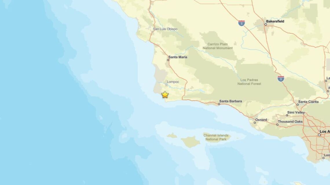 Update: Earthquake of 2.5 magnitude reported close to Lompoc, CA on Aug. 14 