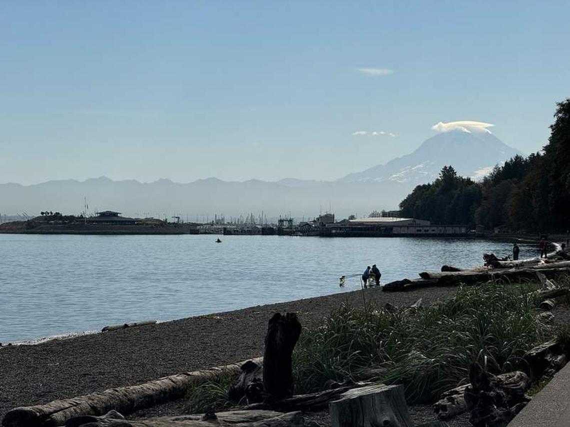  Owen Beach at Point Defiance Park with the marina in the distance. Photo credit: Peggy Cleveland 