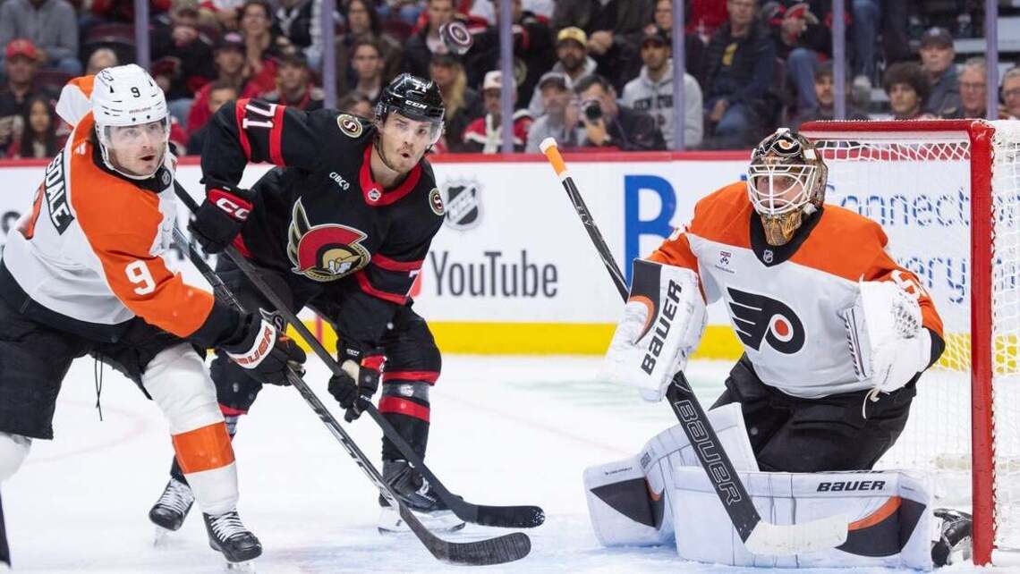 Senators hand Flyers fifth straight loss to open season