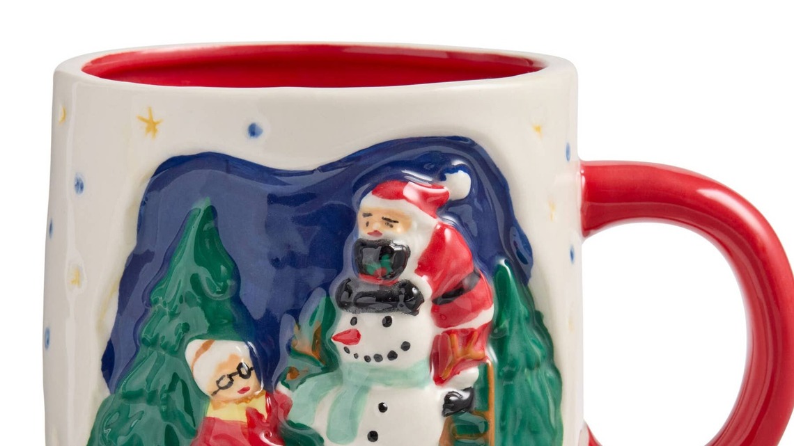 World Market's $10 Hand-Painted Christmas Mugs Add a Nostalgic Touch to Every Holiday Sip 