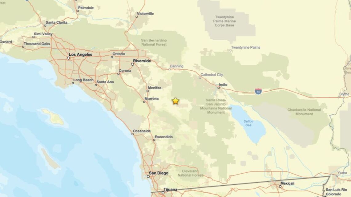 Update: 2.1 magnitude earthquake reported close to Anza, CA on Aug. 22 