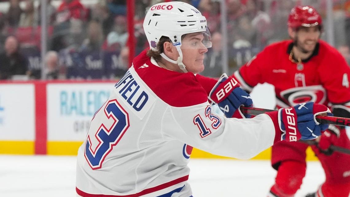 Nick Suzuki, Cole Caufield propel Canadiens past Hurricanes