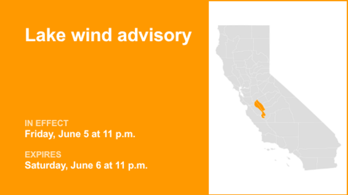 UPDATE: Lake wind advisory affecting West Side Mountains north of 198 and Los Banos - Dos Palos 