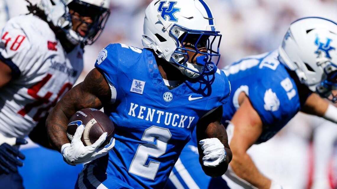 No. 24 Kentucky's potent running game faces struggling South Carolina  