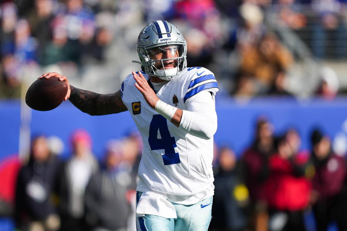  Dallas Cowboys quarterback Dak Prescott (4). Robert Deutsch-Imagn Images