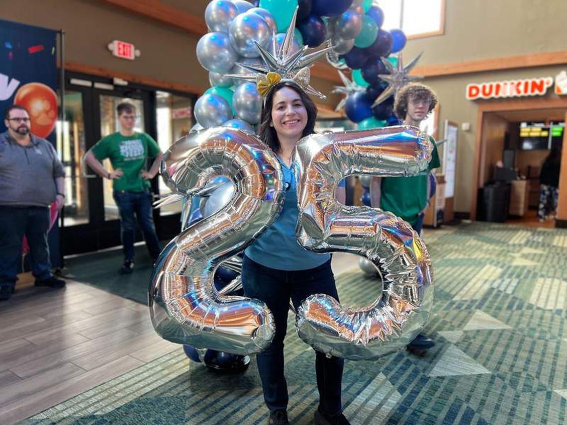 Birthday celebration balloons. Photo credit: Karyn Locke 