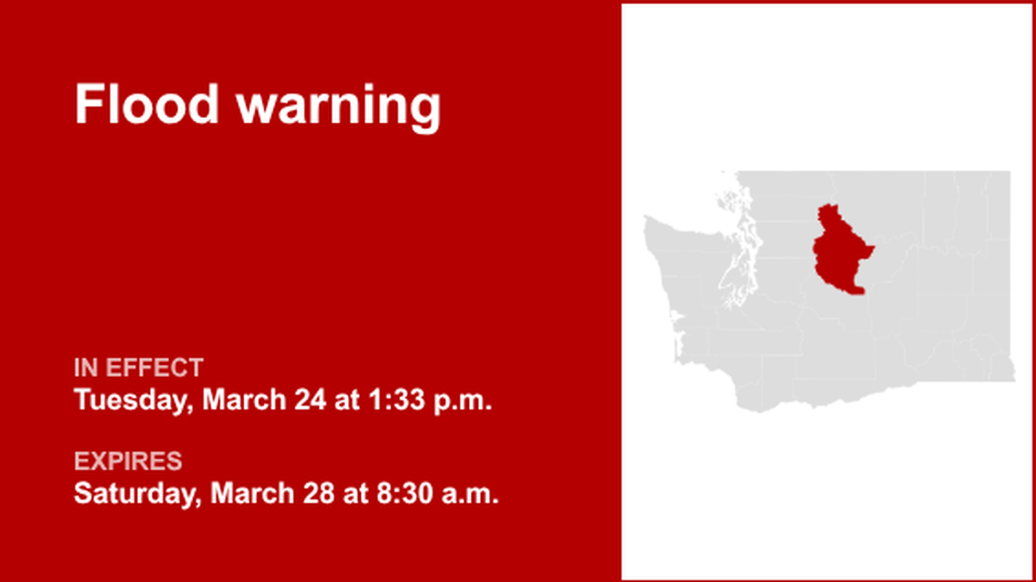 Flood warning for Chelan County until Saturday morning 