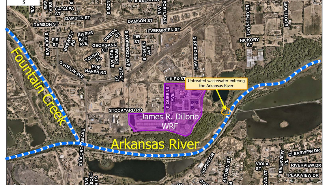 Pueblo officials warn Arkansas River users of raw sewage discharge