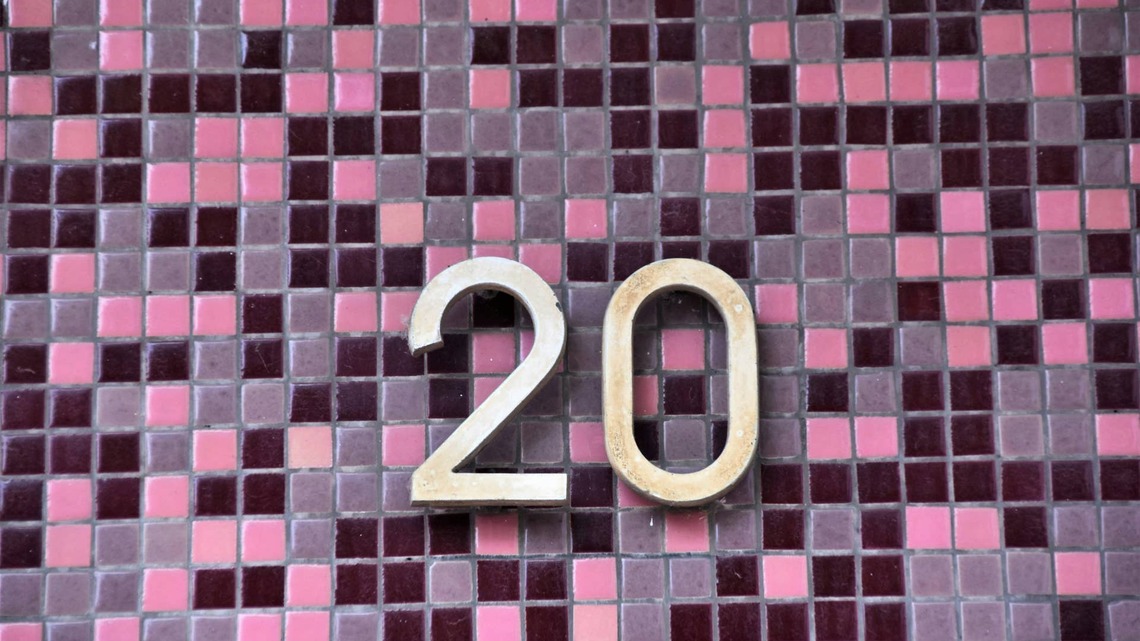 She Turned Broken Tile Scraps Into the Best Part of Her Front Door