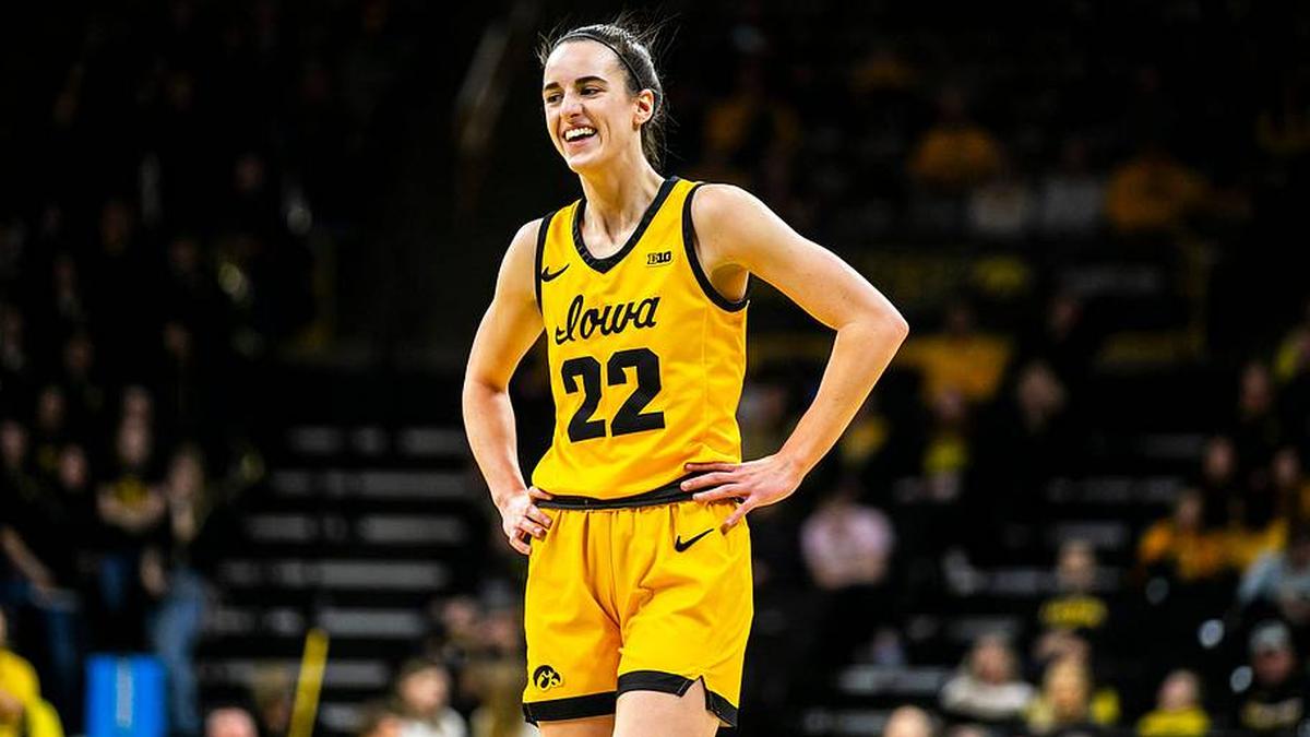  Iowa guard Caitlin Clark smiles during a NCAA Big Ten Conference women's basketball game against Penn State, Saturday, Jan. 14, 2023, at Carver-Hawkeye Arena in Iowa City, Iowa. | Joseph Cress/Iowa City Press-Citizen / USA TODAY NETWORK via Imagn Images 