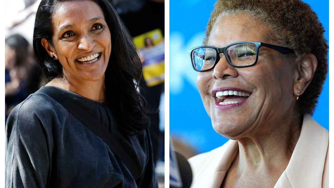 Bass, Raman clash over homelessness, police at LA mayor race debate
