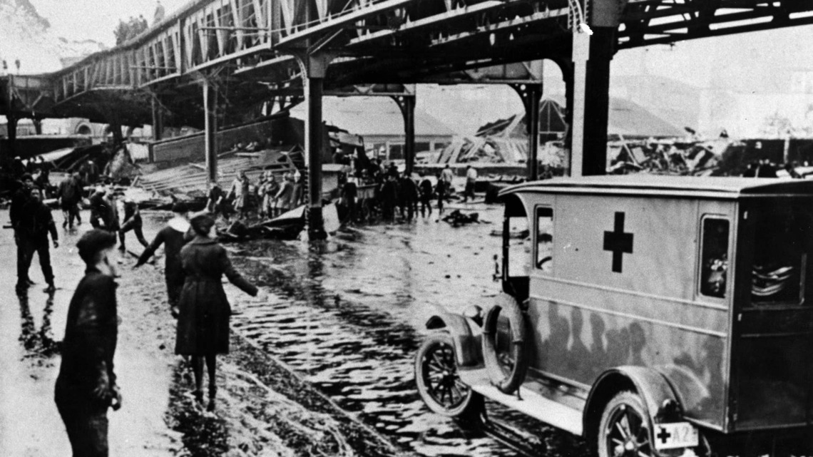 In 1919, a steel tank in Boston's North End collapsed and sent 2.3 million gallons of molasses through the streets; 21 people died, and the company paid $628,000 in damages 