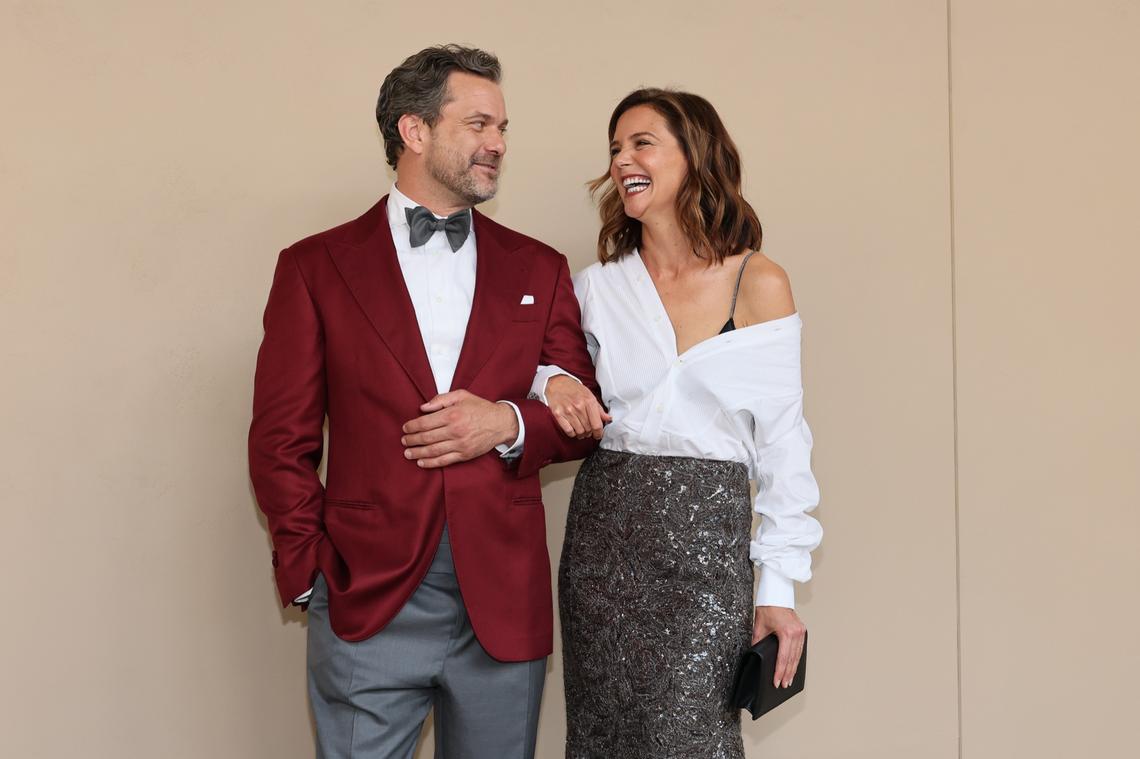  Joshua Jackson and Katie Holmes.Dia Dipasupil/Getty Images 