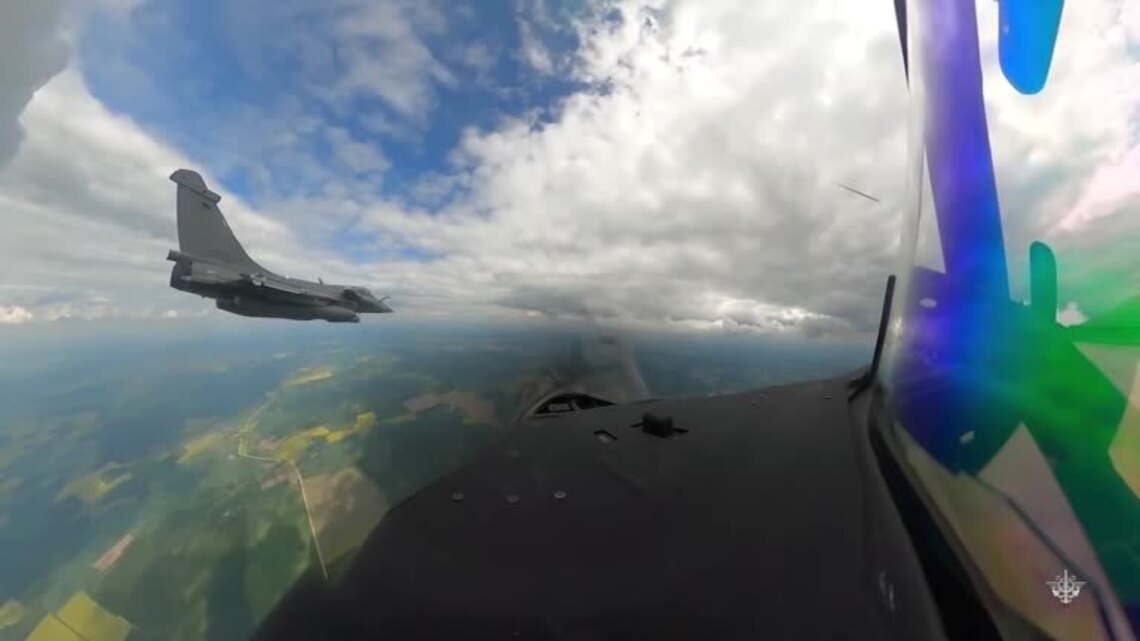 French jet on NATO mission shoots down drone in Latvian airspace 