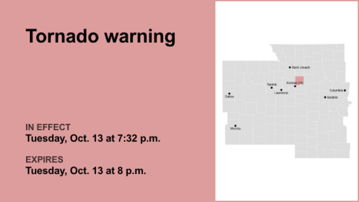 Update: Tornado warning for Clay County Tuesday evening - seek safe shelter 