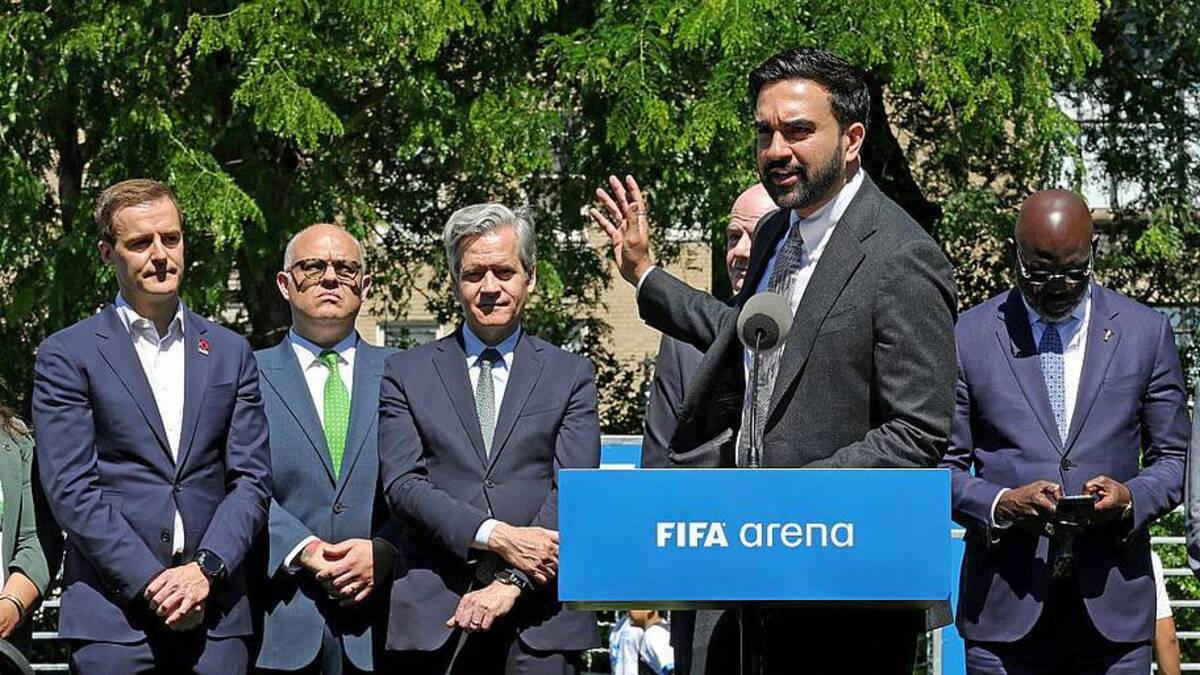  Mamdani has been outspoken about how expensive this summer's edition of the World Cup is. | Kevin Mazur/Getty Images for Global Citizen 