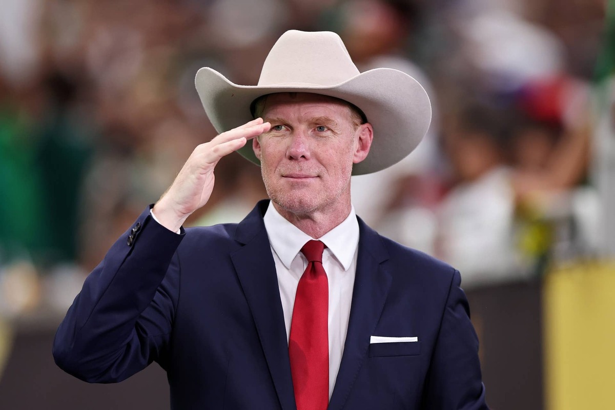 Commentator and former player Alexi Lalas looks on before the finals of the CONCACAF Gold Cup. Omar Vega/Getty Images