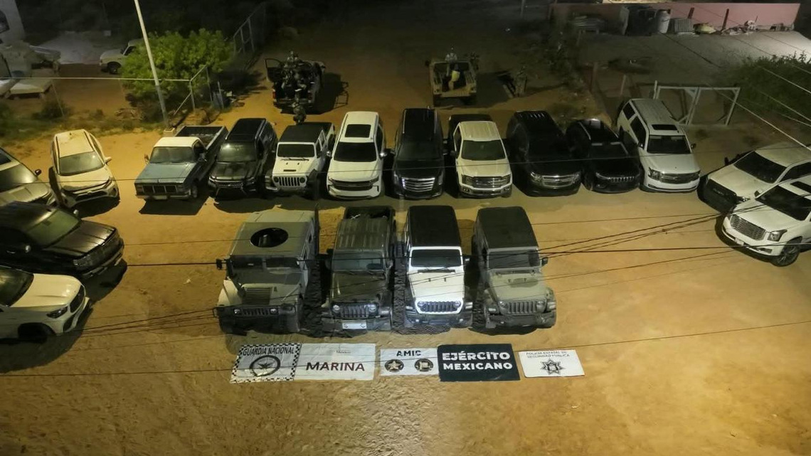 Puerto Peñasco security operation recovers 37 stolen US vehicles