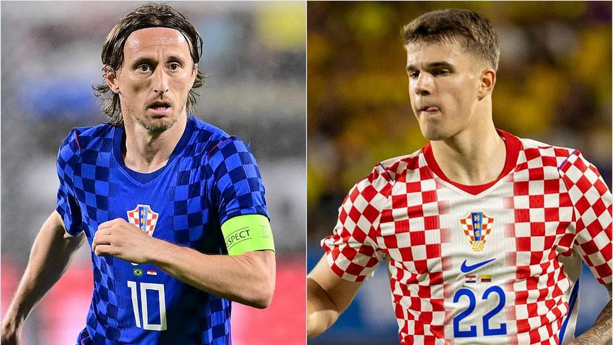  Croatia will count on a Luka of the past and a Luka of the future. | Julio Aguilar/Getty Images, Eston Parker/ISI Photos/Getty Images 