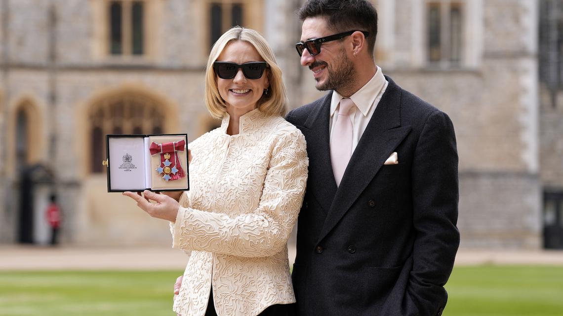 Marcus Mumford Accompanies Carey Mulligan to Her CBE Investiture Ceremony 