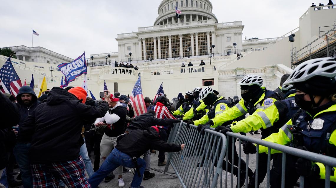 Two Mississippi residents were among dozens arrested when rioters stormed the U.S. Capitol building in Washington, D.C. on Jan. 6. (AP Foto/Julio Cortez)