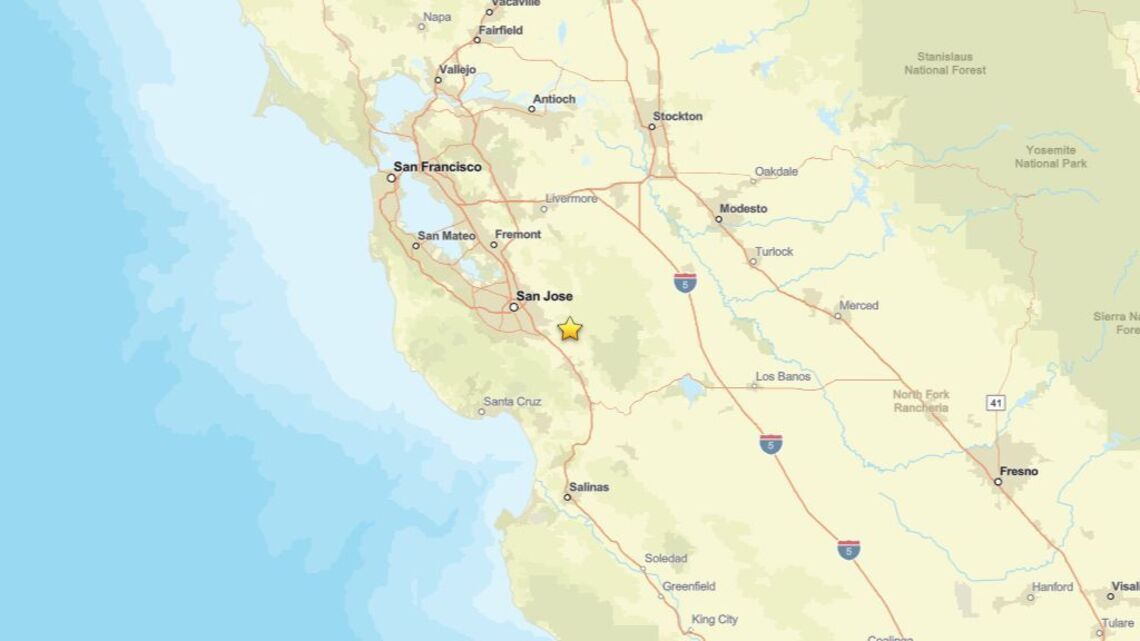 Update: Earthquake measuring 2.1 shakes area near Morgan Hill, CA on Aug. 3 