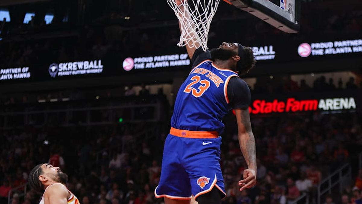  Robinson has been a big bench piece for the Knicks these playoffs. | Brett Davis-Imagn Images 