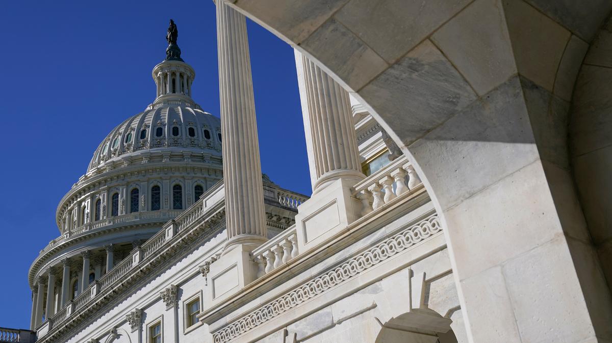 Sun shines on the U.S. Capitol dome, Tuesday, March 2, 2021, in Washington. (AP Photo/Patrick Semansky)