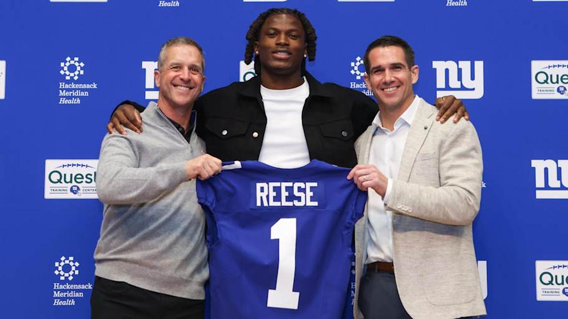  The Giants took Reese with the first of their two picks in the top 10. | Tom Horak-Imagn Images 