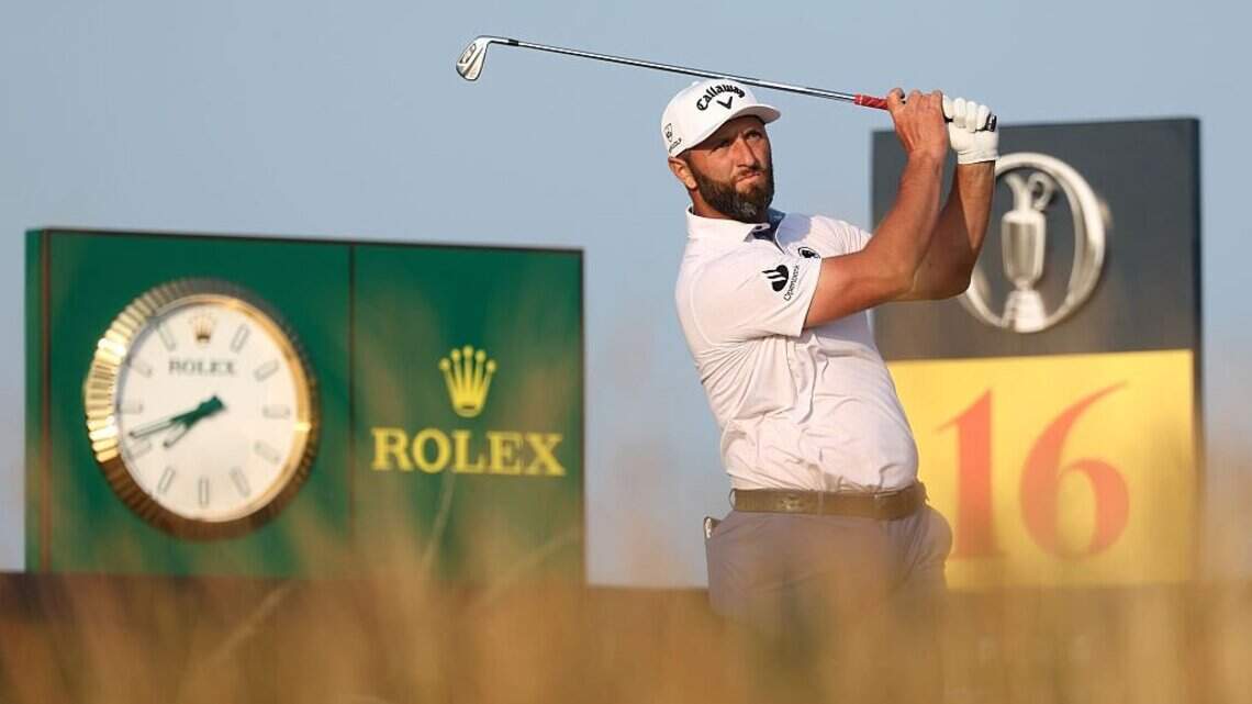 Rahm warned after tossing club in The Open’s second round