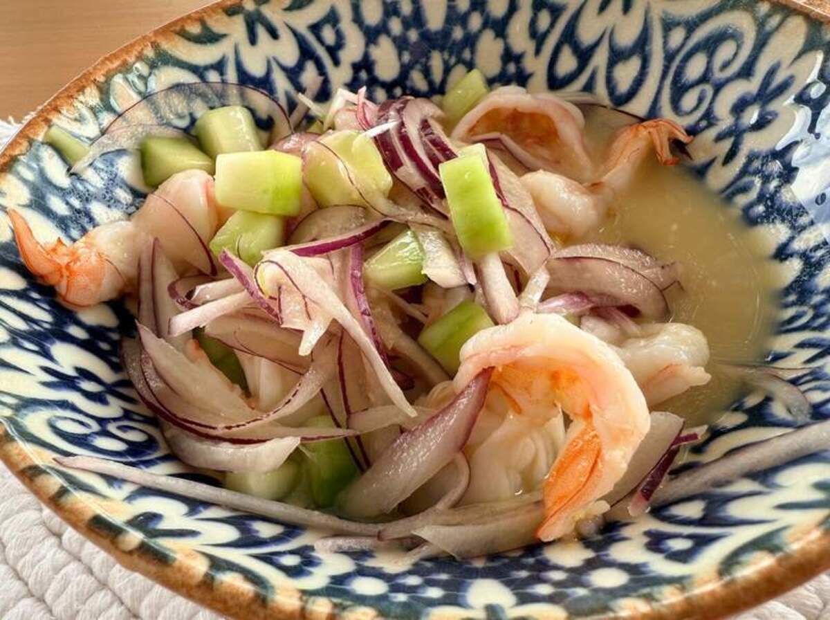  Bright, fresh local ceviche served during the storytelling-filled GM’s Meal experience. Photo credit: Cristine Struble 