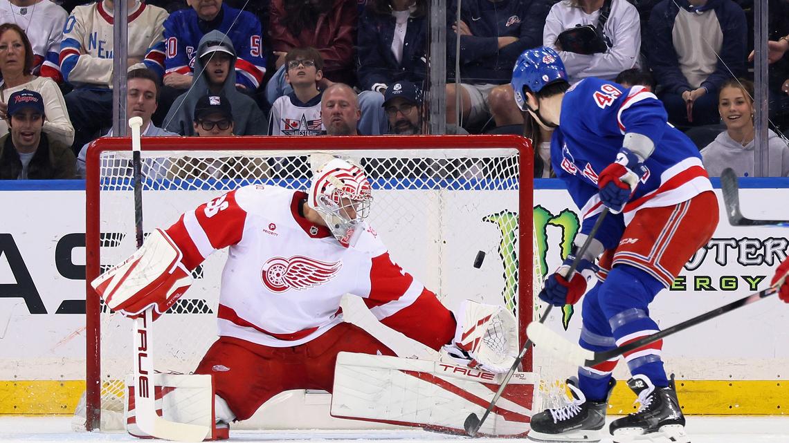 Red Wings routed by Rangers as playoff chase hits another pothole 
