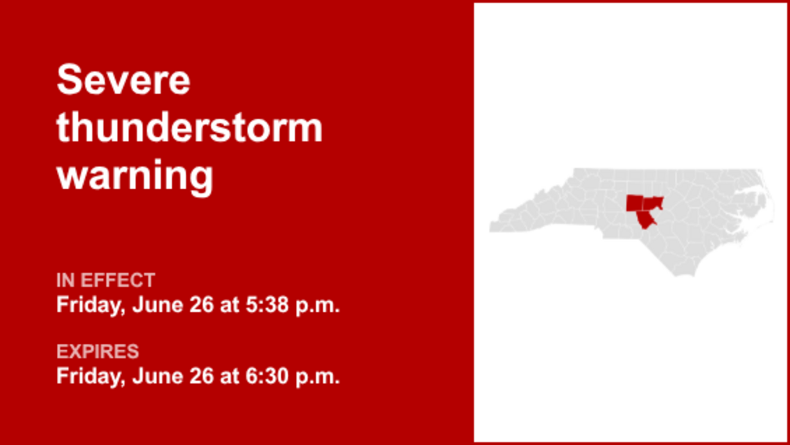 UPDATE: Anticipate penny-sized hail with thunderstorms in Chatham and Randolph counties 