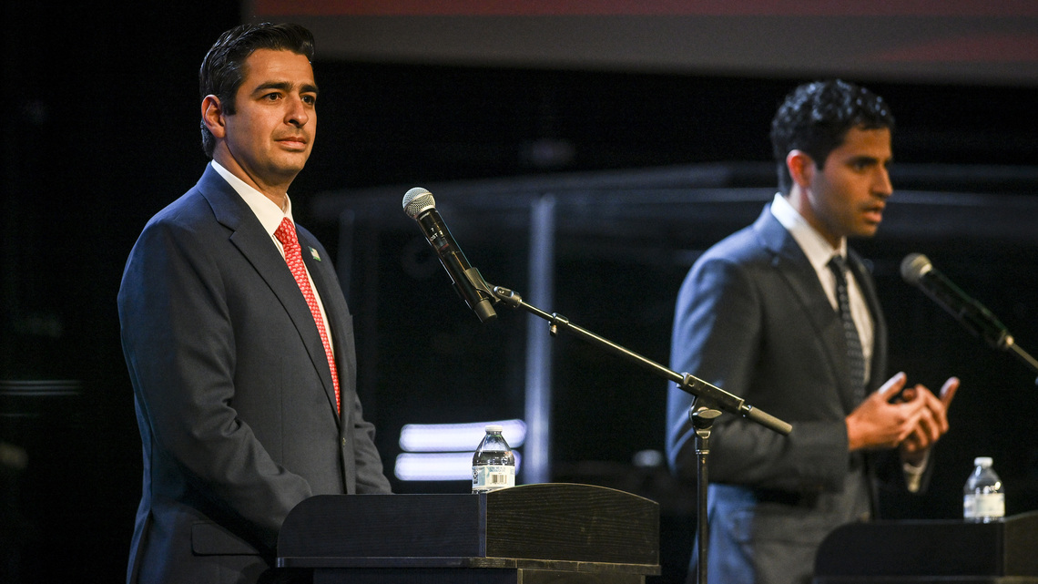 Shadowy group backs Libertarian candidate in Colorado's 8th District race, portraying Rep. Gabe Evans as ... too liberal? 