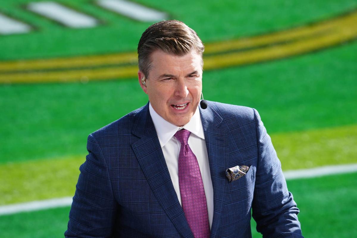  Jan 1, 2025; Pasadena, California, USA; Rece Davis on the ESPN Gameday set at Rose Bowl Stadium. Mandatory Credit: Kirby Lee-Imagn Images 