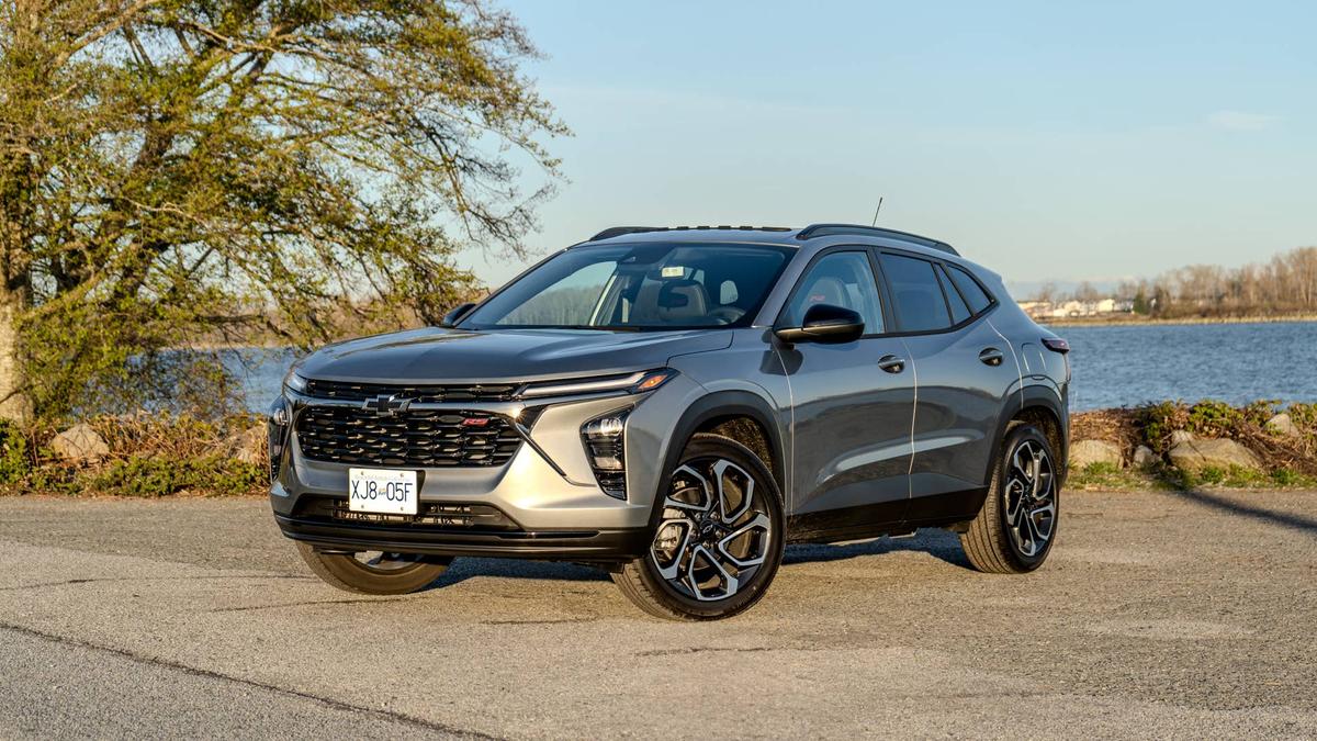  Low-priced Korean imports, like the 2026 Chevrolet Trax RS are also at risk. Cole Attisha