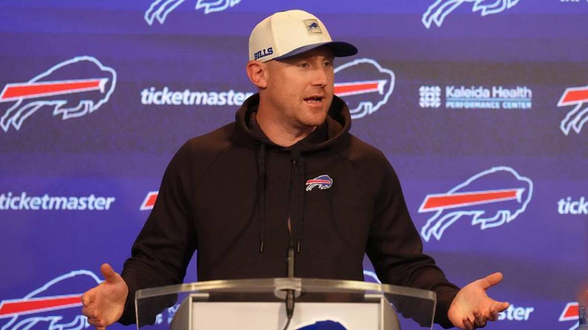  Bills head coach Joe Brady is trying to get Buffalo back to the Super Bowl for the first time in over 32 years. | Gregory Fisher-Imagn Images 