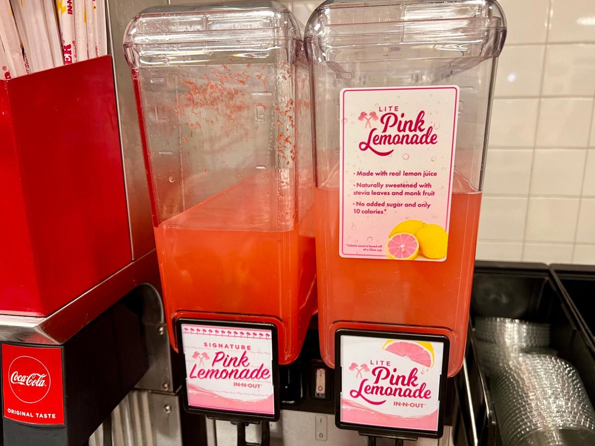 Pink Lemonade at In-N-Out Burger.