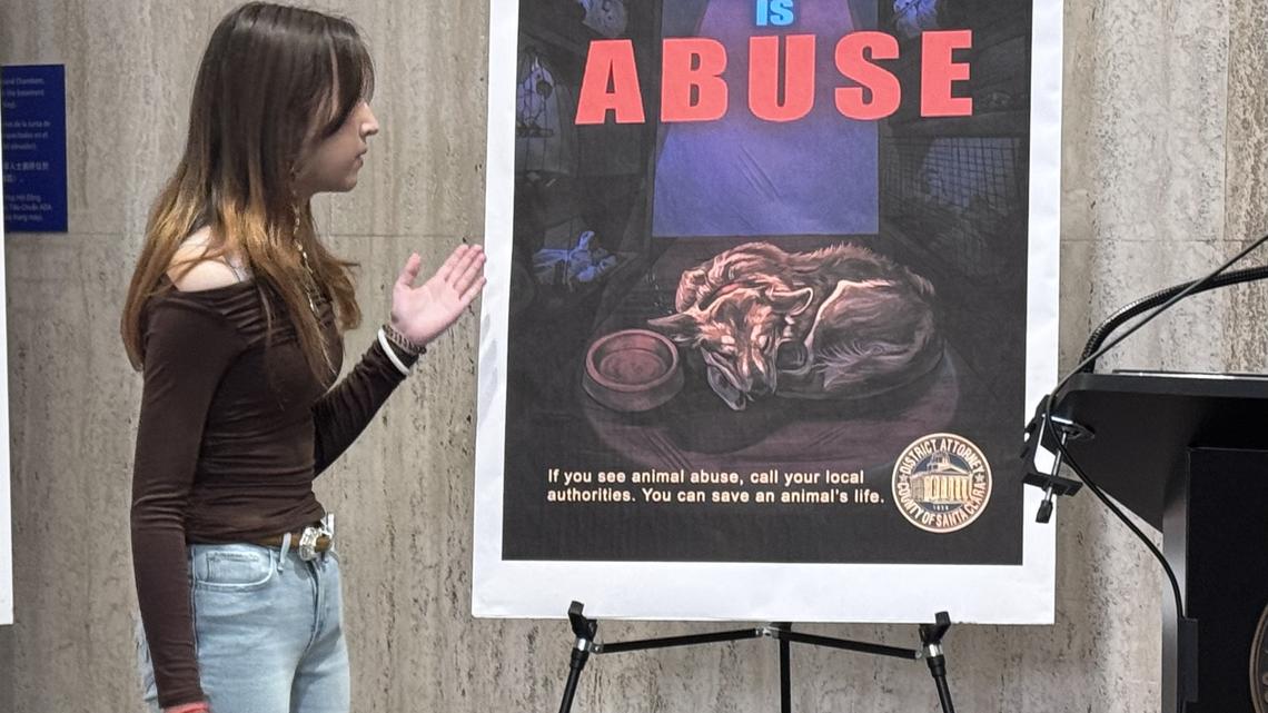 Santa Clara County DA's student art contest takes aim at animal cruelty 