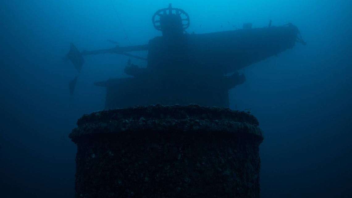 In 2006, the Navy sank the 888-foot USS Oriskany about 24 miles south of Pensacola, Florida; the biggest ship ever turned into an artificial reef went down in 37 minutes 
