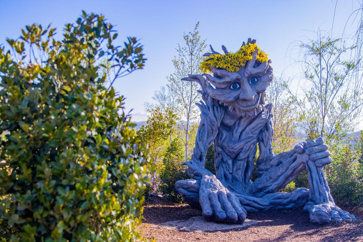  A whimsical tree figure greets visitors along the garden paths at Anakeesta in Gatlinburg, Tennessee. Photo credit: Tennessee Tourism 