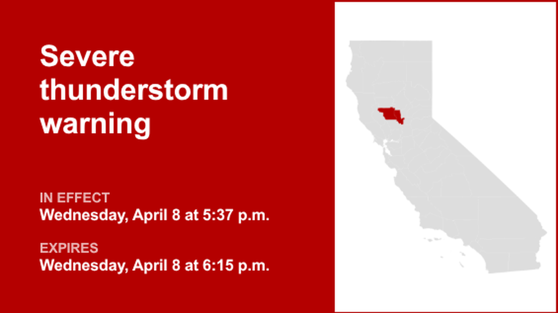 UPDATE: Expect quarter-sized hail with thunderstorms in Butte and Glenn counties Wednesday 