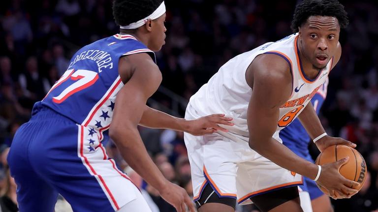 Reports: Knicks' OG Anunoby day-to-day with hamstring strain 