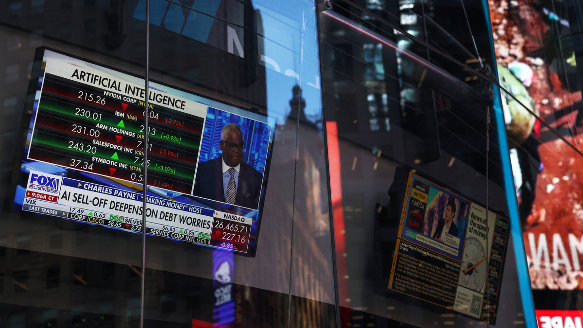 Nasdaq leads Wall Street lower on AI spending jitters; oil prices ...