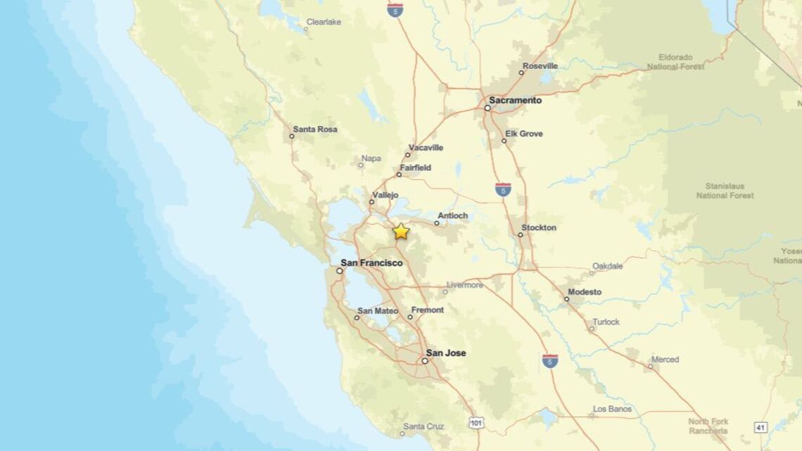 Update: Seismic activity on June 9 - 2.4 magnitude earthquake near Concord, CA detected 