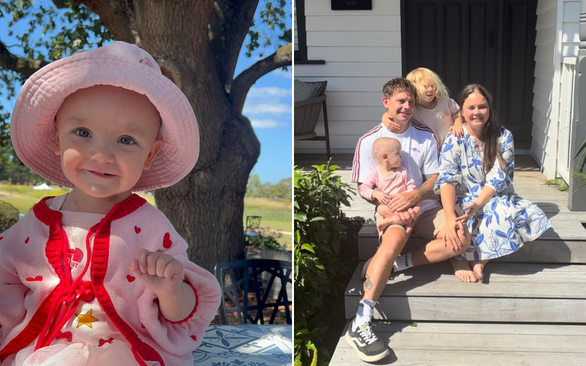  Audrey and her family. 
