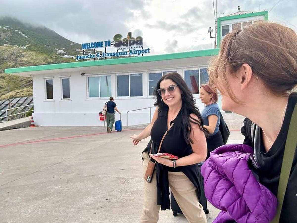  Getting to Saba is all part of the adventure. Photo credit: Emily Molina 