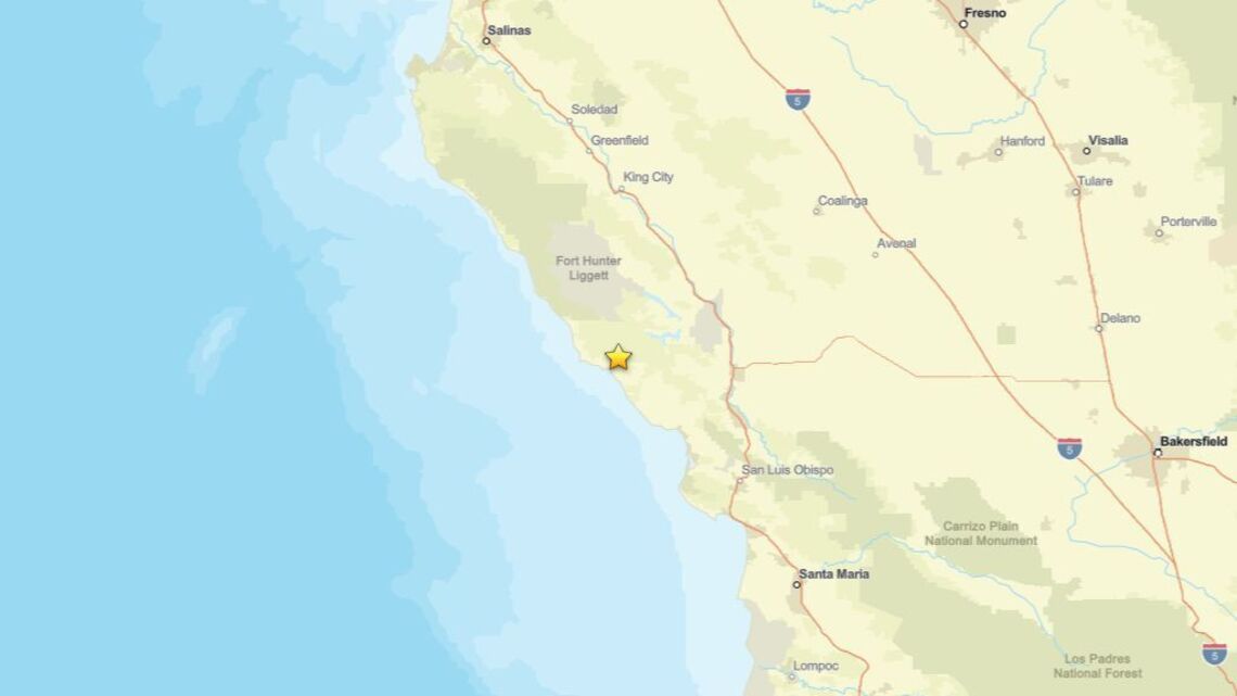 2.8 magnitude earthquake detected near San Simeon, CA on Aug. 4 