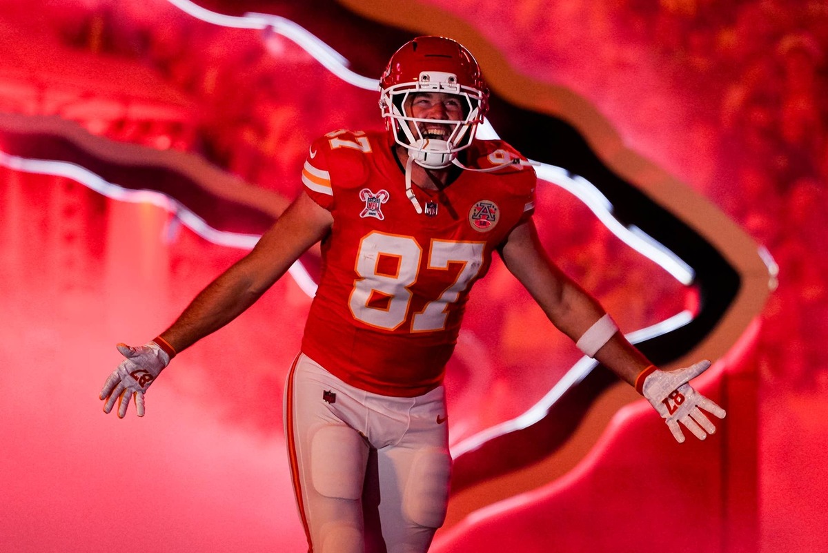  Kansas City Chiefs tight end Travis Kelce. Jay Biggerstaff-Imagn Images